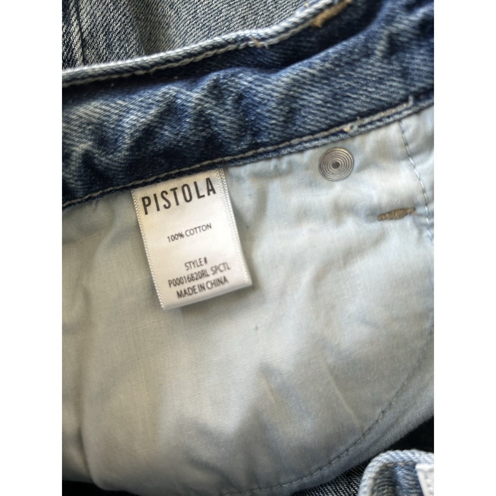 Pistola Wes High Rise Barrel Tapered Jeans Size 25 Light Wash Style P00016820RL - Picture 7 of 7